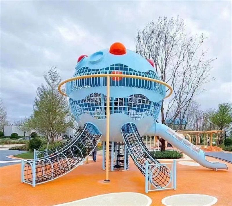 山东幼儿园组合滑梯-PA捕鱼游乐-幼儿园组合滑梯定制