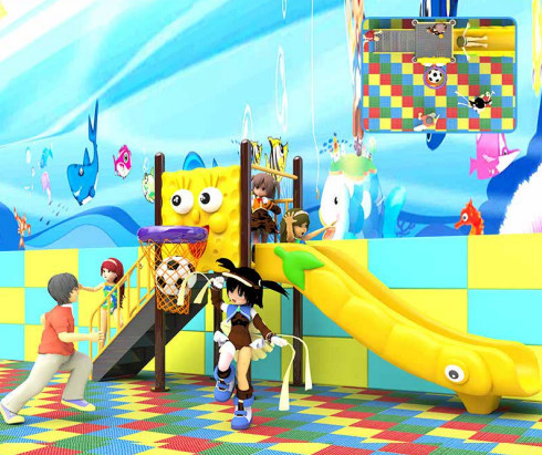 洛阳塑料组合滑梯-塑料组合滑梯设备-PA捕鱼游乐设备(多图)